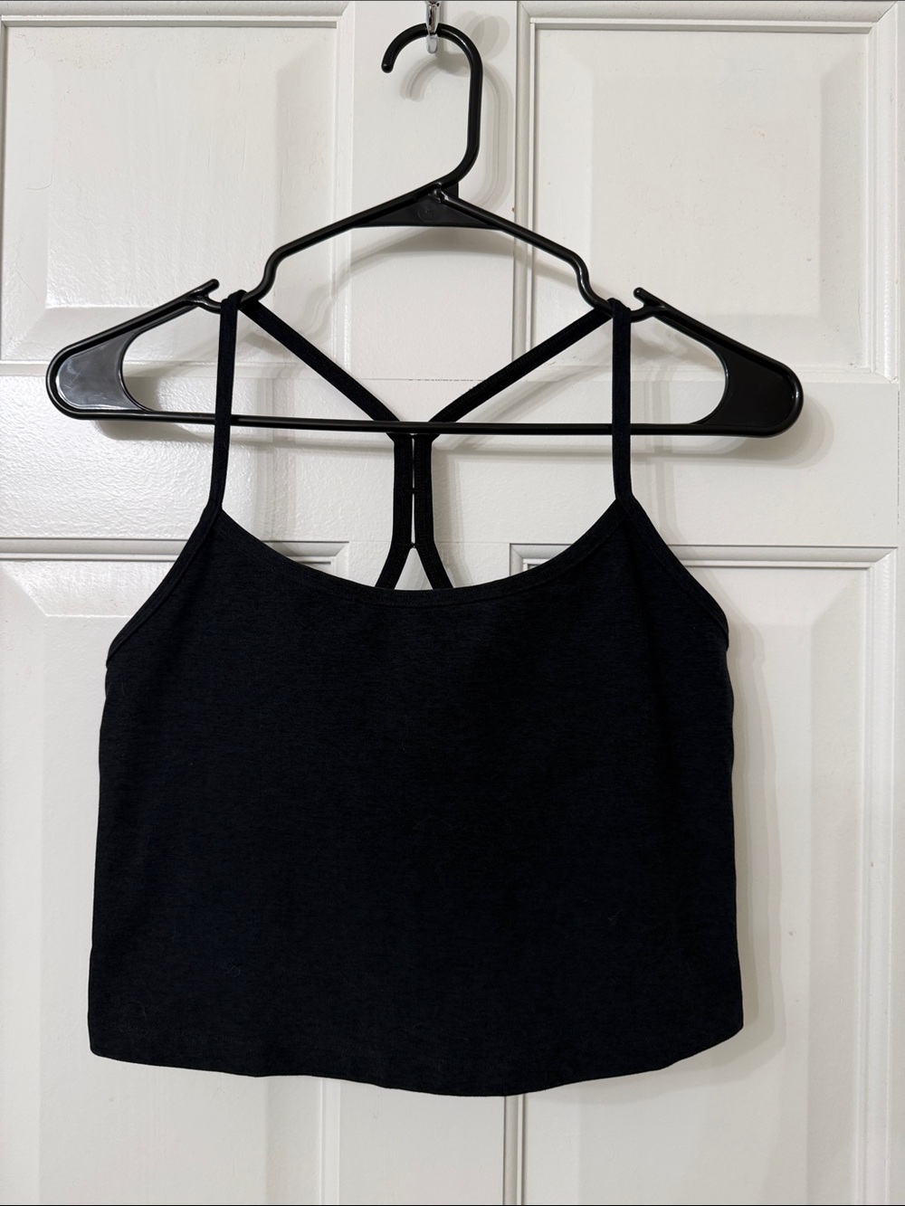 Beyond Yoga Black Strappy Crop Camisole